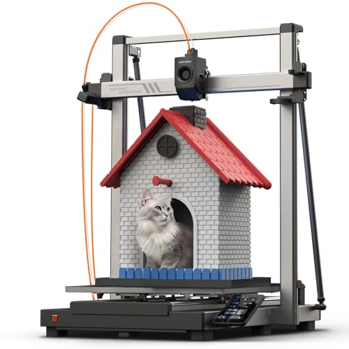 Anycubic Kobra S1 Combo 3D Printer, Multi-Color 3D Printer High Speed Max 600mm/s High Precision, Core XY Stable Structure Ultra-Quiet Printing Anycubic App One-Click Printing 250 * 250 * 250mm
