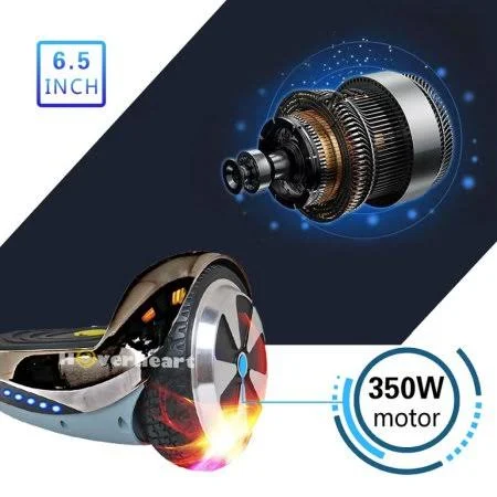 Hoverheart UL 2272 Certified 6.5x22 Premium Bluetooth Hoverboard (Chrome Black)