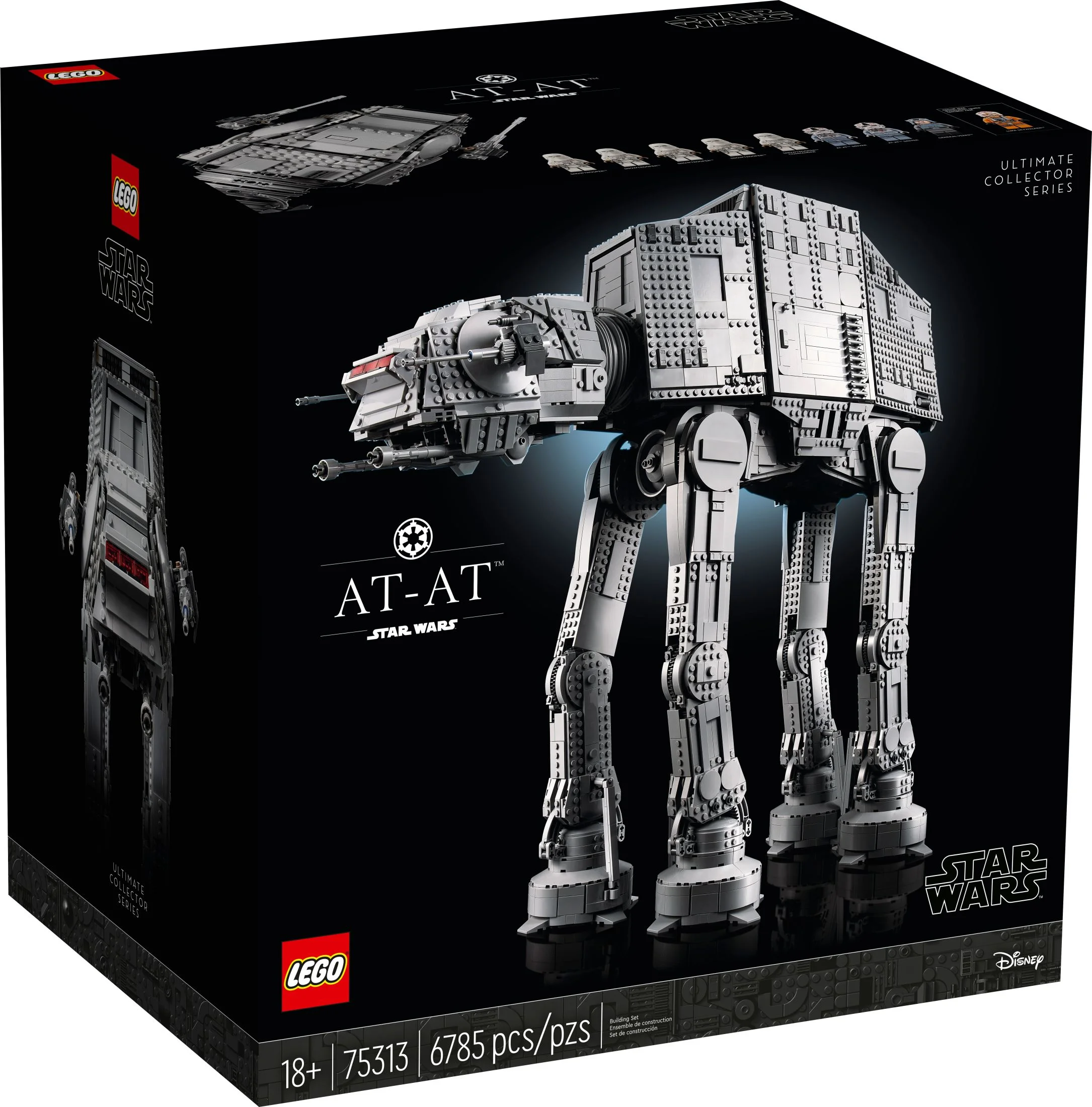 LEGO Star Wars AT-AT Walker 75313 Buildable Model - Collectible Set for Adults, Ultimate Build and Display Set, 9 Minifigures Including General Veers, Luke Skywalker, Snowtroopers and AT-AT Drivers