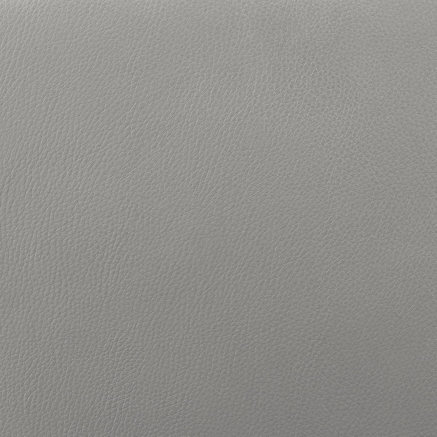 Armen Living Octavia Modern Zero Gravity Power Reclining Heated Massage Sofa, 86" Wide, Silver and Gray Top Grain Leather