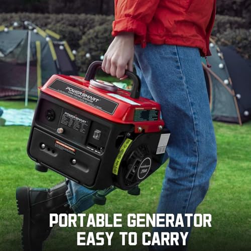PowerSmart 2500-Watt Gas Powered Portable Inverter Generator, CO Sensor, Super Quiet for Camping, Home Emergency Use, EPA Compliant 2025 Version