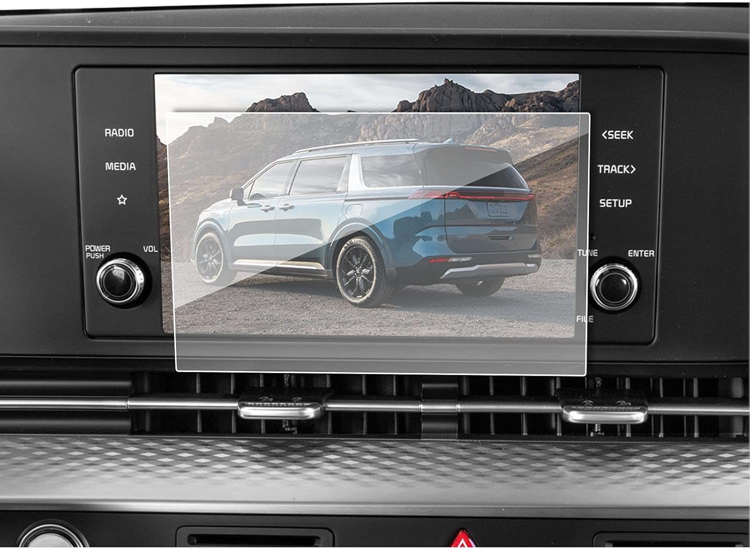 SXCY for 2022 Kia Carnival EX/SX Prestige 12.3 Inch Screen Protector Foils Navigation Touch Screen Protective Film Tempered Glass HD Clear 9H Hardness Display Screen Cover (12.3in Navigation) Pack of 2