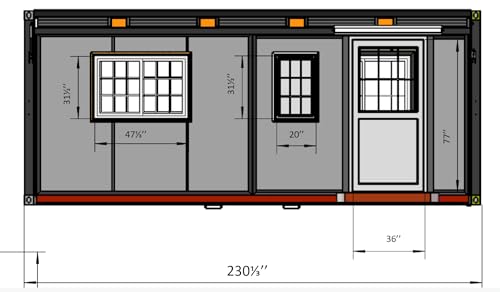 Portable Prefabricated tiny home 15x20ft, Mobile Expandable Plastic Prefab House for Hotel, Booth, Office, Guard House, Shop, Villa, Warehouse, Workshop