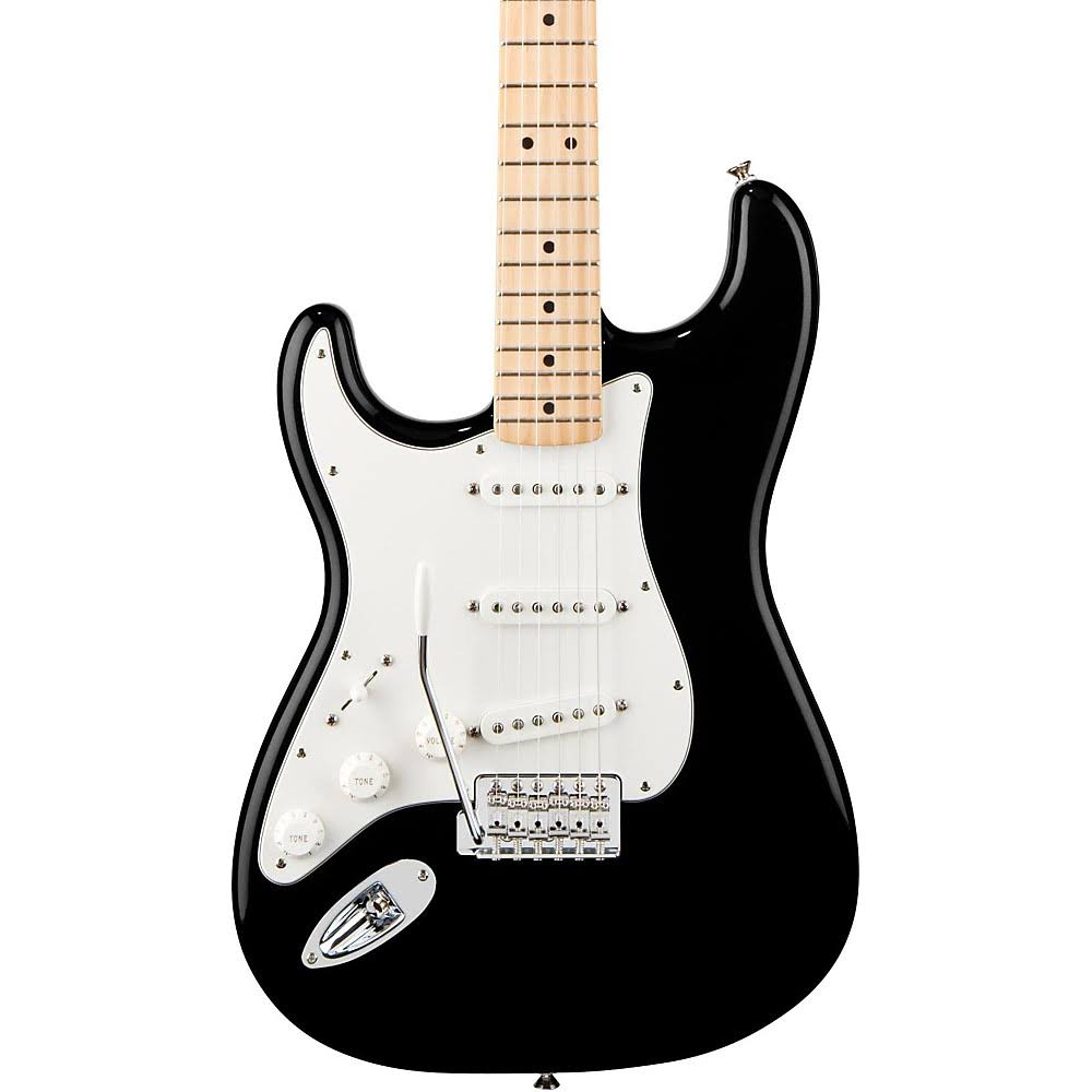Fender Standard Stratocaster Left Handed Electric Guitar - Black Gloss/Maple Fretboard