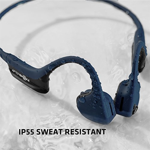 AfterShokz Air Bone Conduction Wireless Bluetooth Headphones, Slate Grey