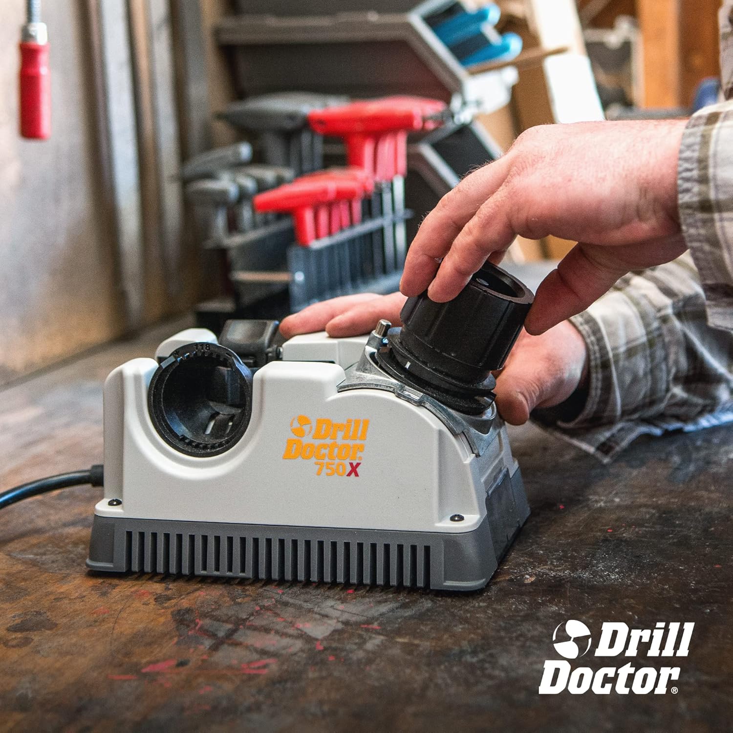 Drill Doctor - DD750x-W 750X Drill Bit Sharpener gray/black