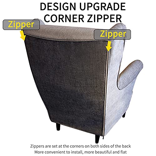 Chair Cover for IKEA Strandmon Armchair, Couch Cover for Living Room, Armchair Sofa Slipcover (S-2, Armchair Cover)