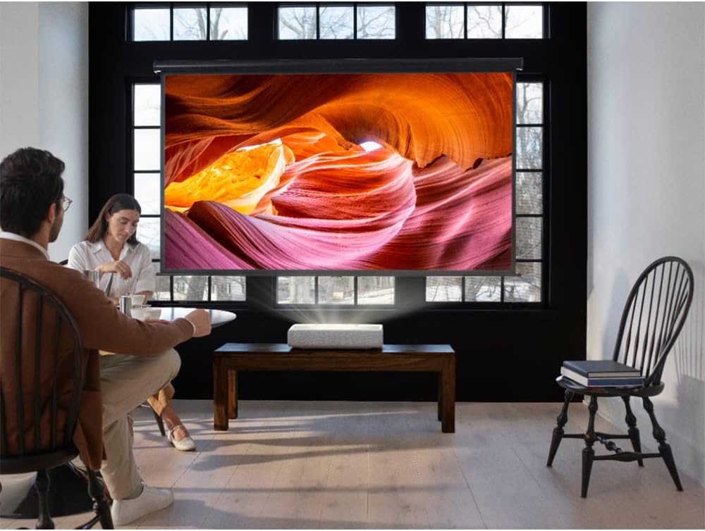 Samsung SP-LSP7TFAXZA 120 inch The Premiere LSP7T 4K Smart Laser Projector (Renewed) Bundle with 2 YR CPS Enhanced Protection Pack