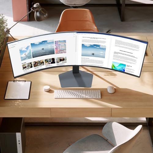 SAMSUNG 49" Odyssey G9 (G95C) Series DQHD 1000R Curved Gaming Monitor, 240Hz, 1ms(GtG), DisplayHDR 1000, AMD FreeSync Premium Pro, Eye Saver Mode, Auto Source Switch+, LS49CG950ENXZA, 2024