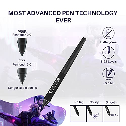 Artisul SP1603 15.6 Inch Graphics Drawing Tablet with Screen Full-Laminated Drawing Pen Display Drawing Monitor Compatible with Windows, macOS, and Android (8192 Pressure Sensitivity, 128% sRGB)