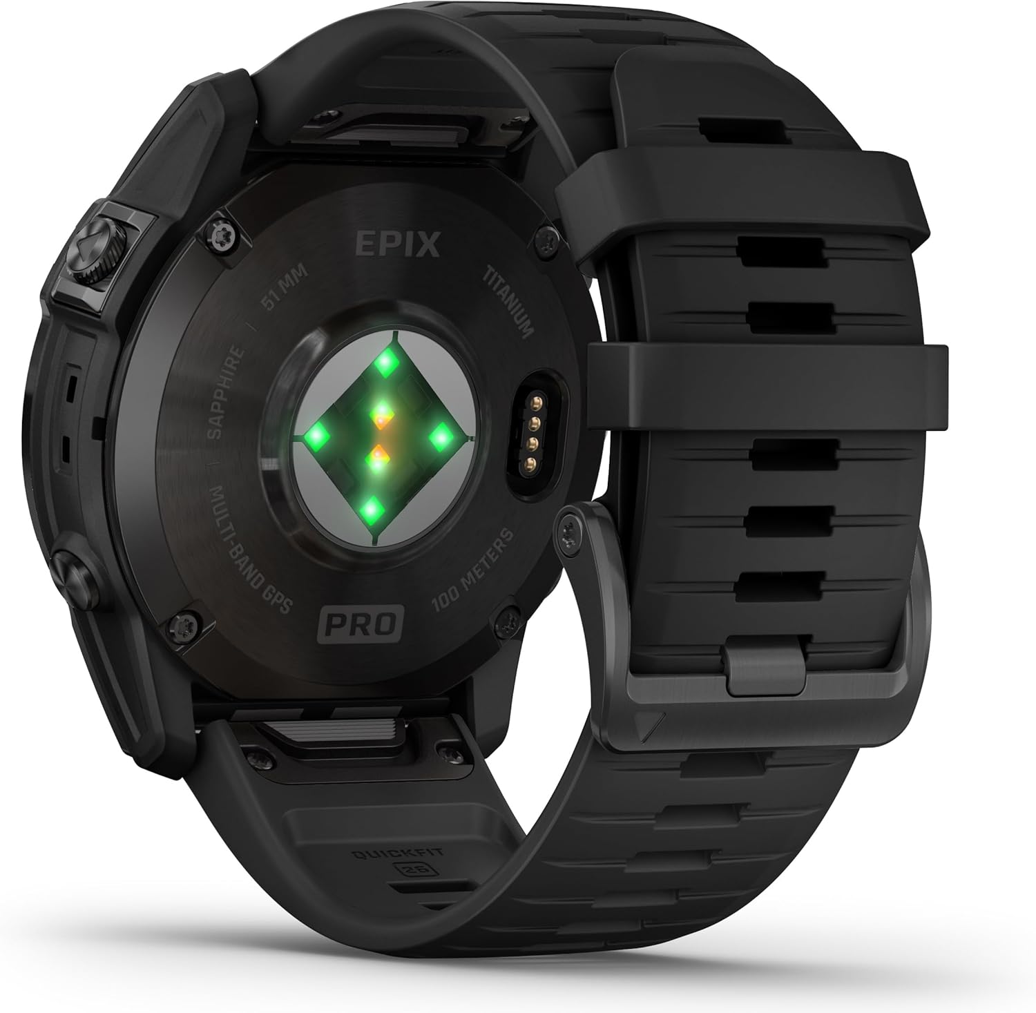 Epix Pro Gen 2 Sapphire Titanium 51 mm Watch, AMOLED Display, Up to 31 Days Battery Life, Multisport & Outdoor GPS Smartwatch Bundle, Compatible with Garmin
