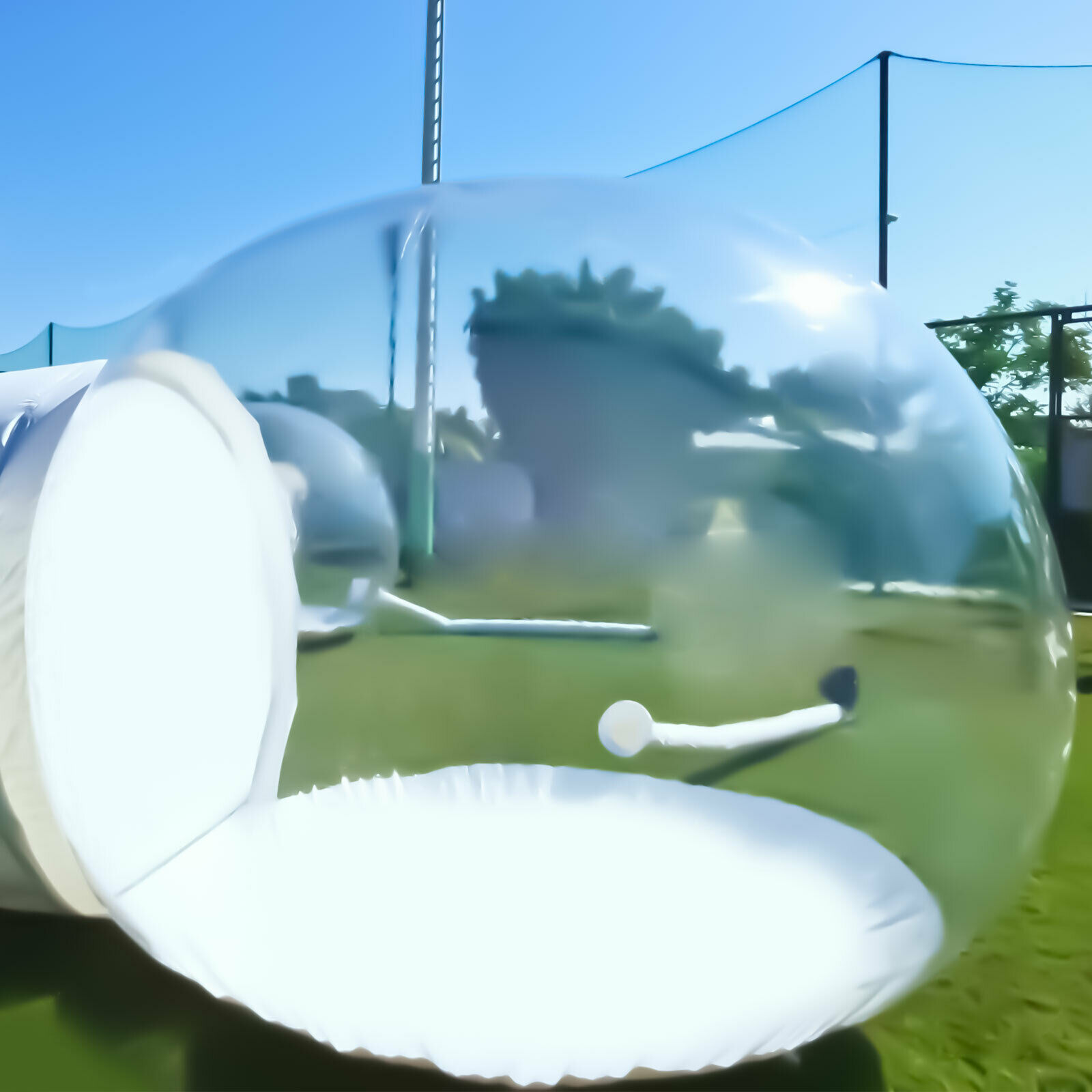 YIYIBYUS Bubble Tent Inflatable Transparent Camping Tent Outdoor Dome Bubble House with Blower for Patio Backyard Party Picnic Foldable