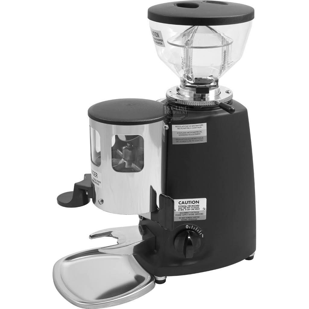 Mazzer Mini Commercial Espresso Grinder - Timer, Doser, Black