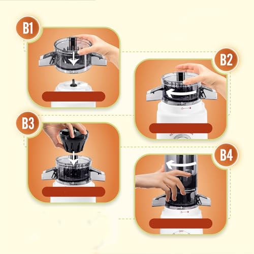 Masuto Juicer, Masuto Slow Juicer, Masuto Blender, Masuto Ms Healthy Juicer,Powerful Slow Cold Press Juicer with Large Feed Chute,Juicer Electric Citrus Juicer Machine for Vegetables and Fruits