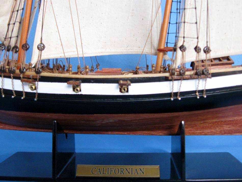 Californian 24 inch - Wooden Model Tall Ship - Tall Ship Model - Nautical Gift - Wooden Tall Ship Model - Vintage Model Ship