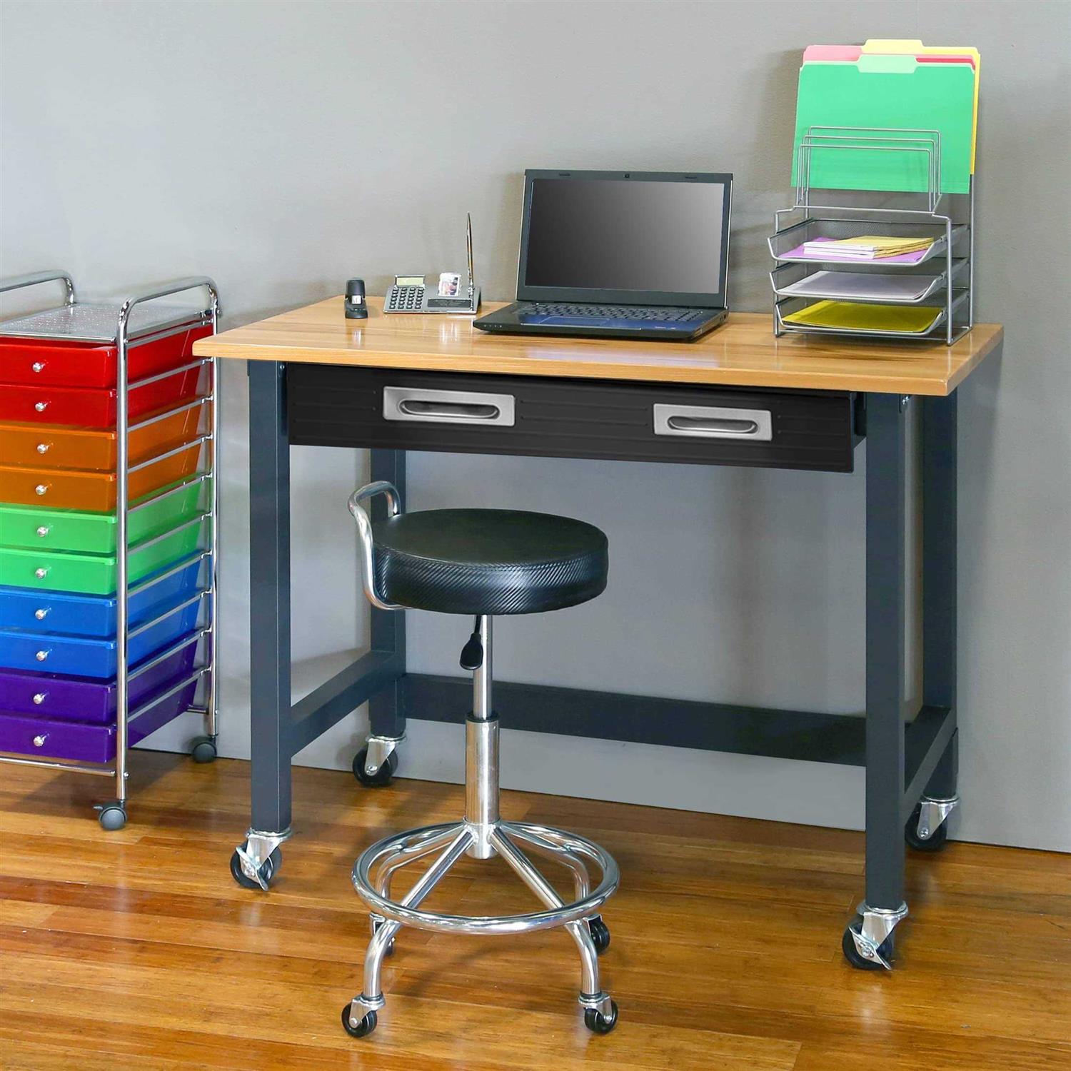 Seville Classics Ultragraphite Wood Top Workbench on Wheels - Shop Hardware Tools Online Store