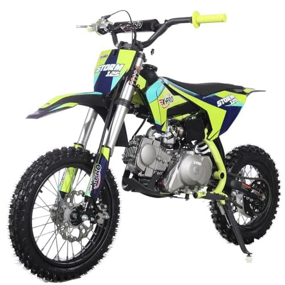 X-PRO Brand New 125cc Dirt Bike with Automatic Transmission, Electric Start, Big 14/12 Tires