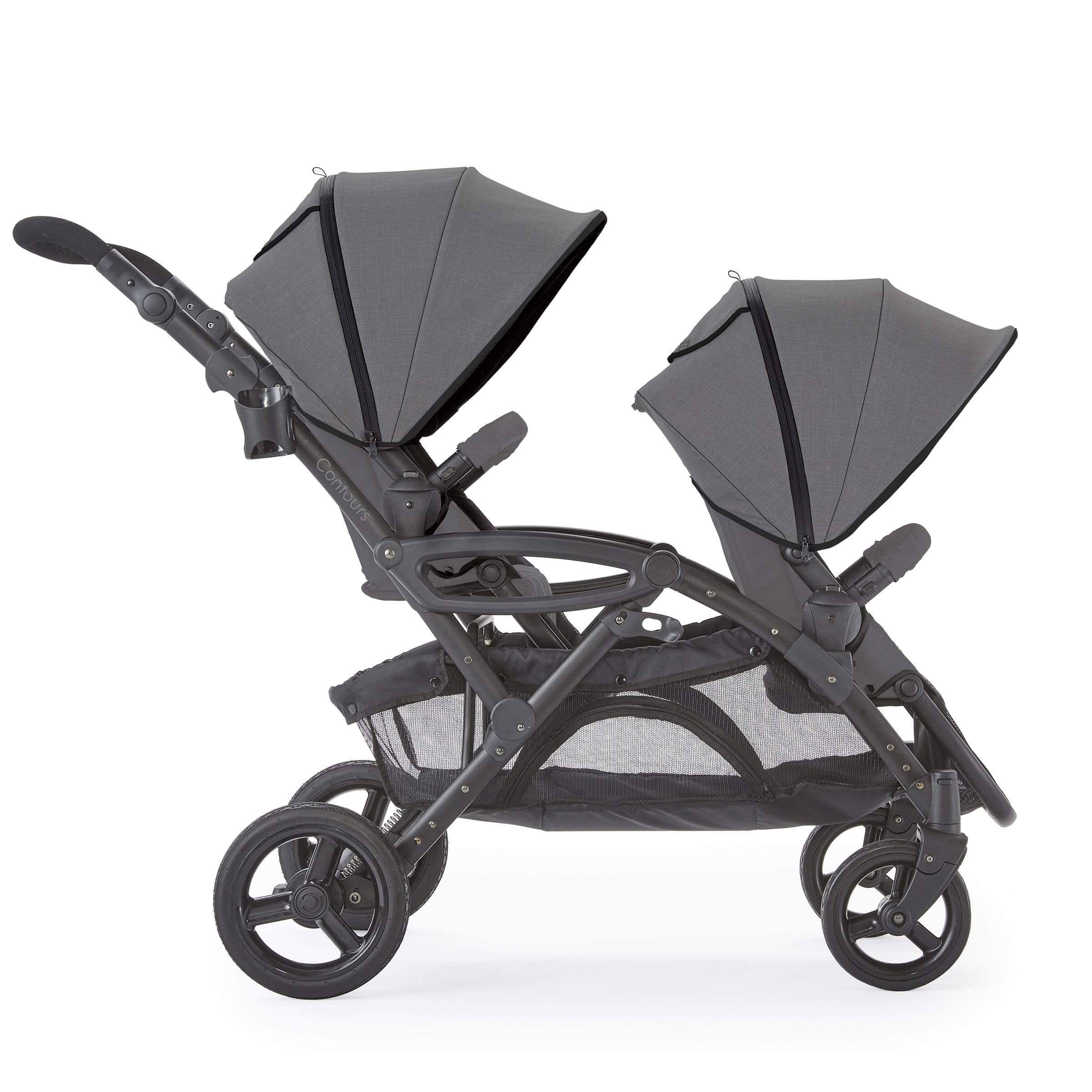 Contours Options Elite V2 Tandem Stroller in Carbon