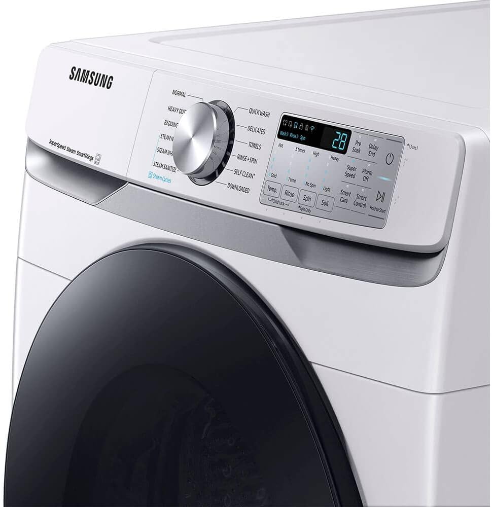 Samsung 4.5 Cu. Ft. White Smart Front Load Washer with SuperSpeed Wash