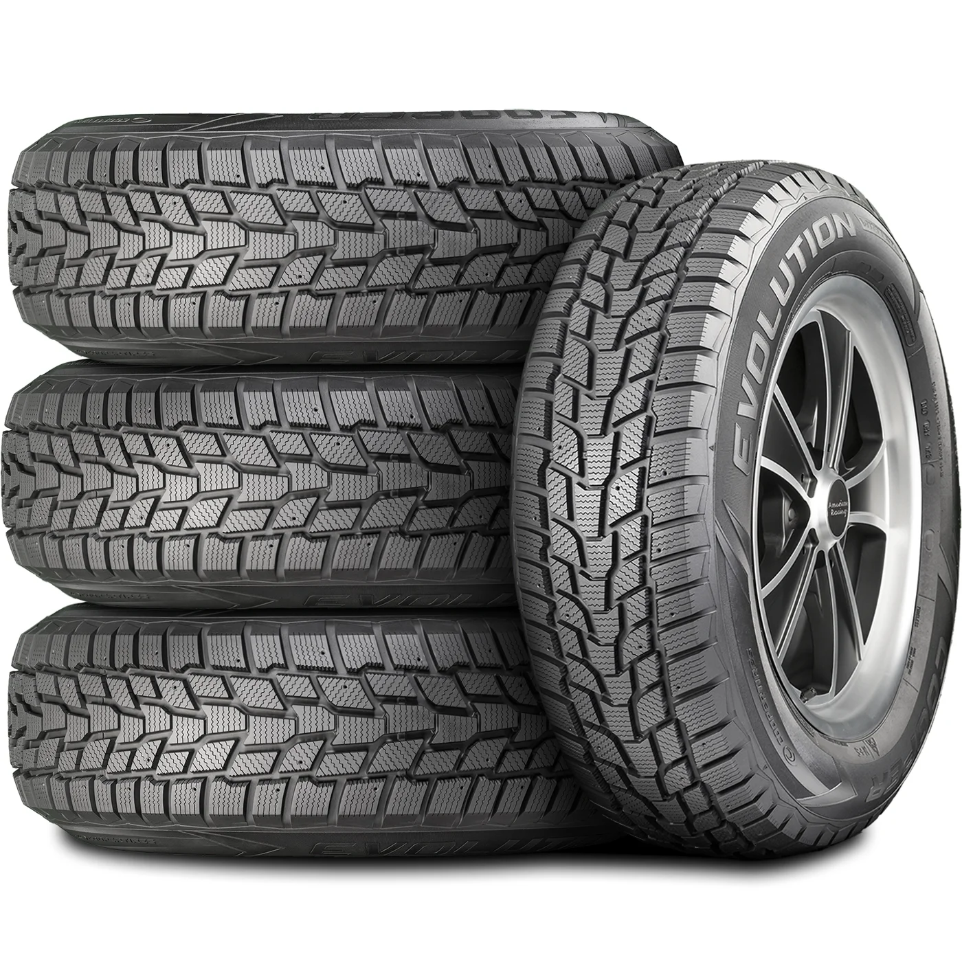 Set of 4 (FOUR) Cooper Evolution Winter 235/65R18 106T Winter Snow Tires Fits: 2017-19 Cadillac XT5 Luxury, 2014-17 INFINITI QX60 Hybrid