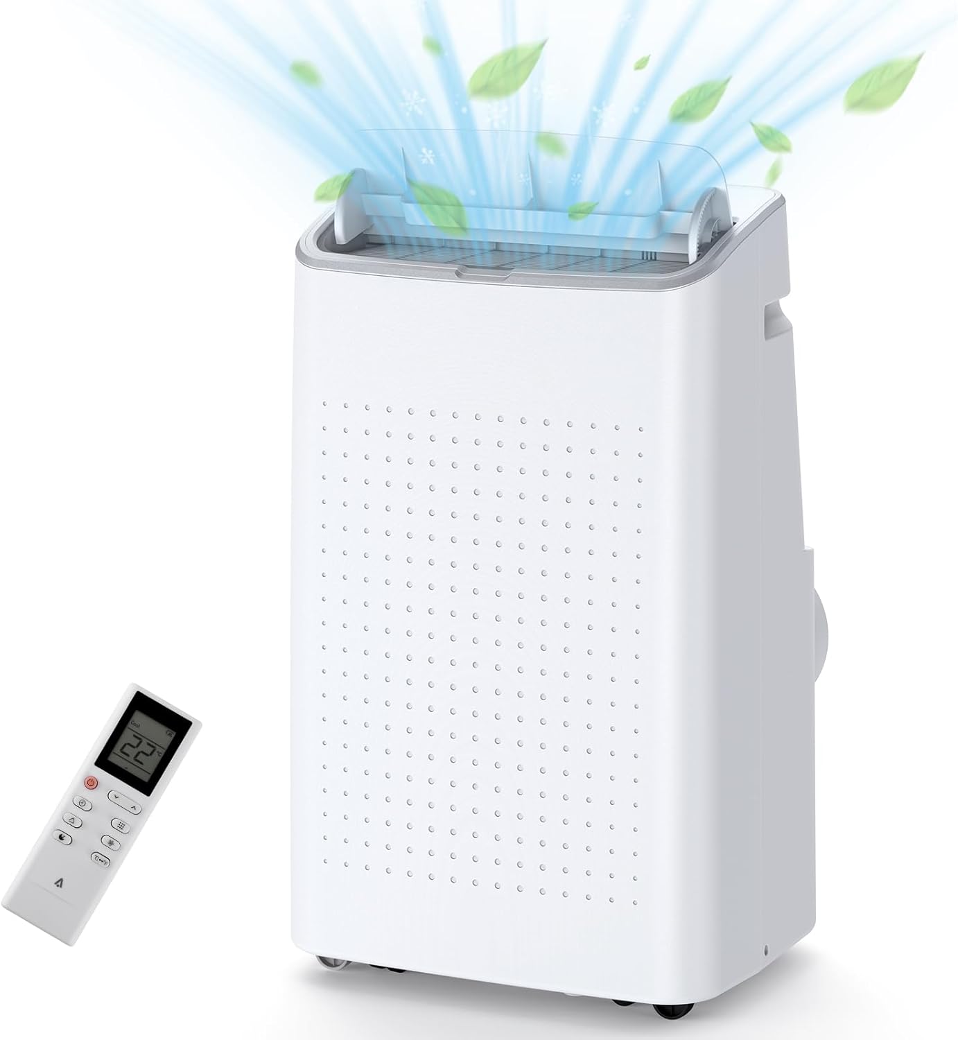 14,000 BTU Portable Air Conditioner for Room up to 700 Sq. Ft., Portable AC Unit with Remote Control, Sleep Mode, Window Kit Included