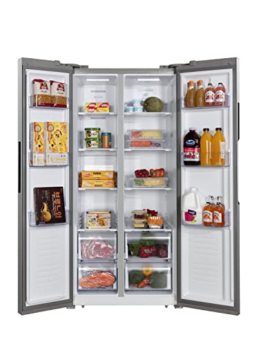 Hamilton Beach HBF1558 15.6 cu ft Counter Depth Full Size Refrigerator, Side Doors