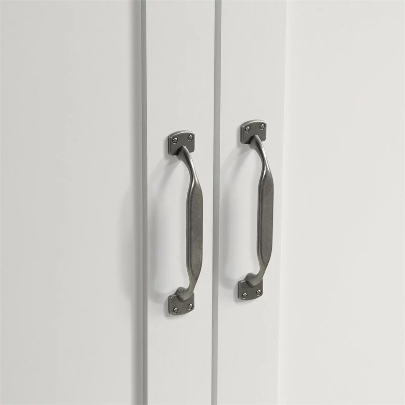 Scranton &amp; Co Traditional 2 Door Storage Cabinet in White