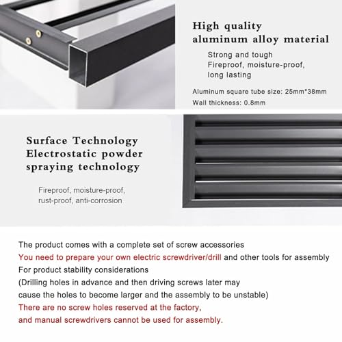 Aluminum Air Conditioner and Heat Pump Cover , Outdoor Cover for Mini Split Ac Unit , Radiator Cover Shelf，Fence to Hide Air Conditioner , Outer Materia , Suitable for Indoor and Outdoor
