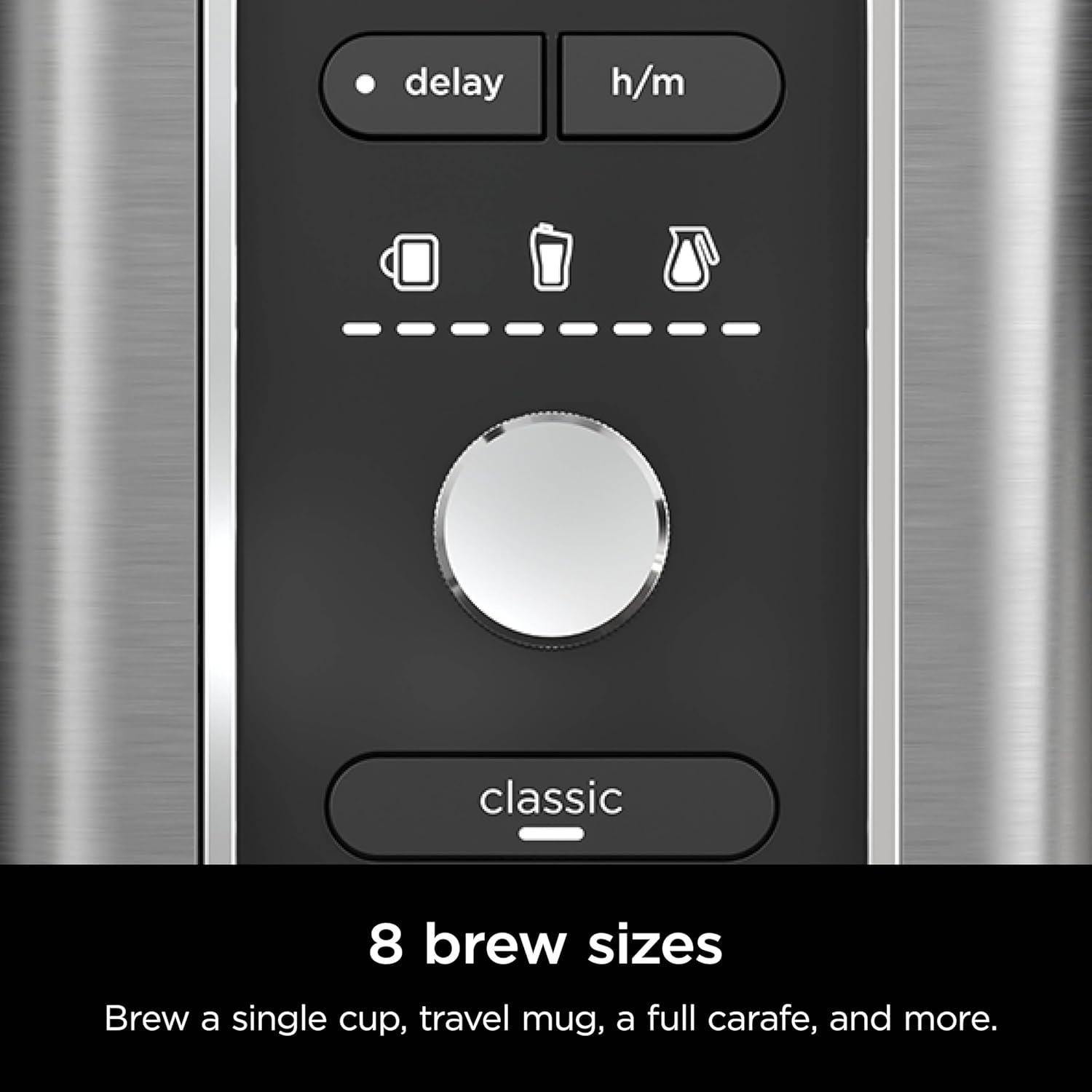 Ninja Hot & Iced XL Coffee Maker with Rapid Cold Brew, 4 Brew Styles, 8 Sizes Small Cup to Travel Mug, Single-Serve Coffee Brewer, 12-Cup Carafe, Permanent Filter, Removable Reservoir, Black, CM371