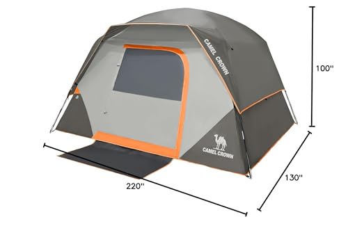 CAMEL CROWN Tents for Camping 4/6 Person Tent Waterproof Easy Setup Backpacking Tents