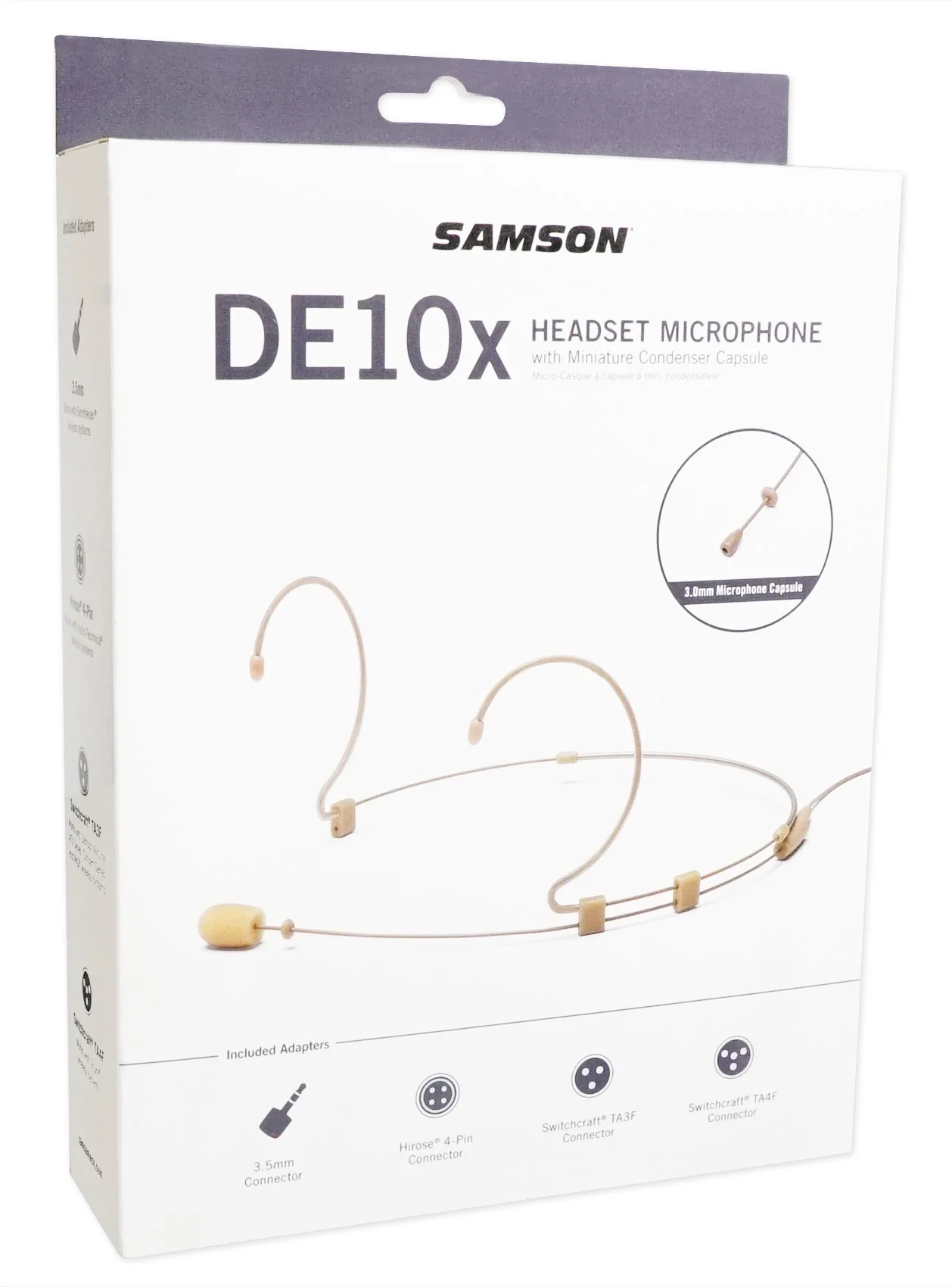 Samson DE10X Headset Mic For AUDIO TECHNICA ATW-T210A Bodypack Transmitter
