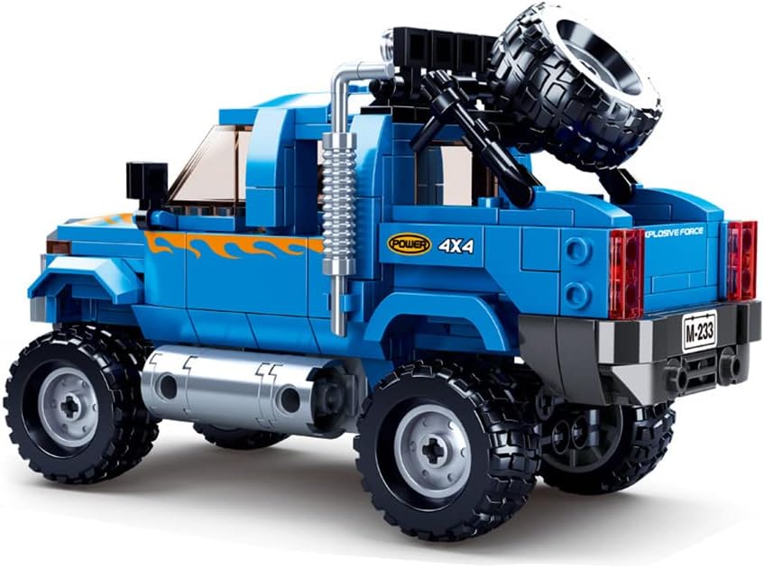 DAHONPA Heavy Truck Building Block(363 PCS),Collection car Model with 2 Soldier Figures,Toys Gifts for Kid and Adult.