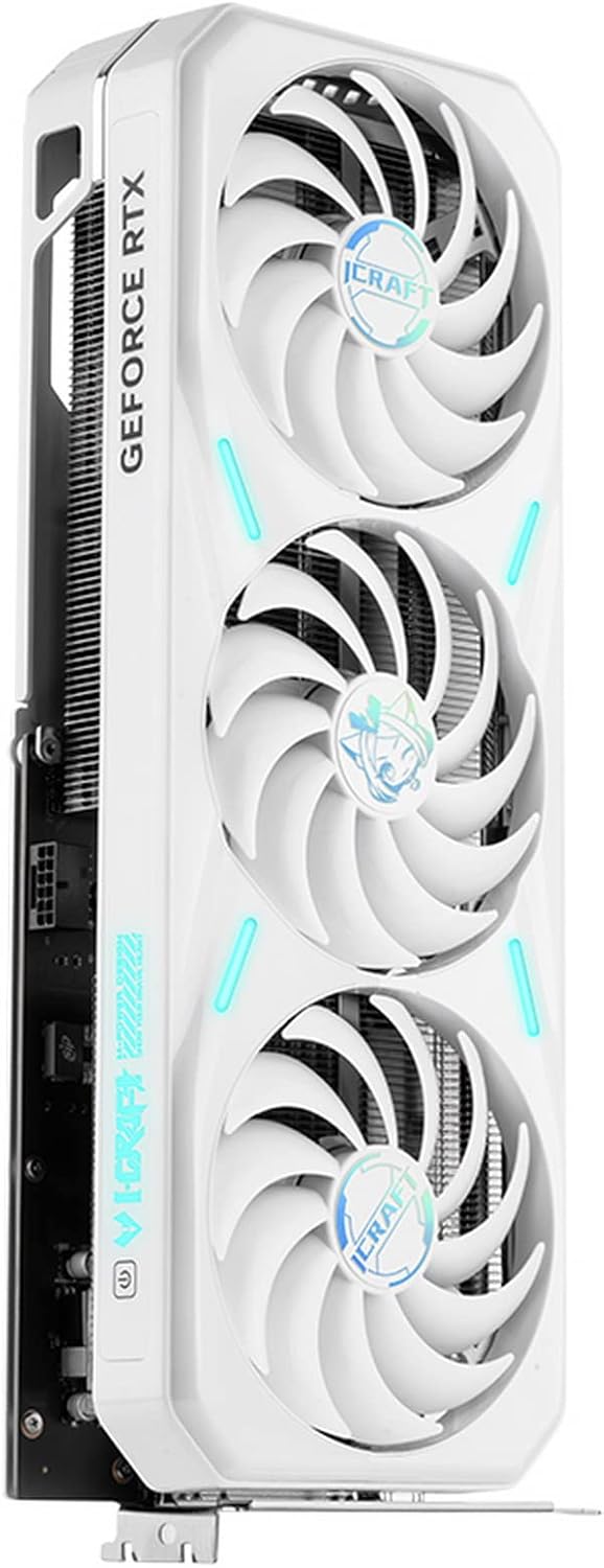 maxsun Geforce RTX 4070 Ti iCraft Limited Edition OC 12GB GDDR6X Video Graphics Card GPU for Computer Gaming PC HDMI2.1 DLSS 3.5 PCIE 4.0 X16 RGB 𝗔𝗻𝗶𝗺𝗲 𝗪𝗵𝗶𝘁𝗲 𝗚𝗣𝗨