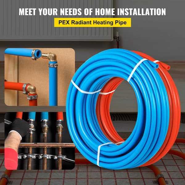 VEVOR Pex Tubing Oxygen Barrier EVOH Pex-B Radiant Floor Pex Pex Tube - Shop Hardware Tools Online Store