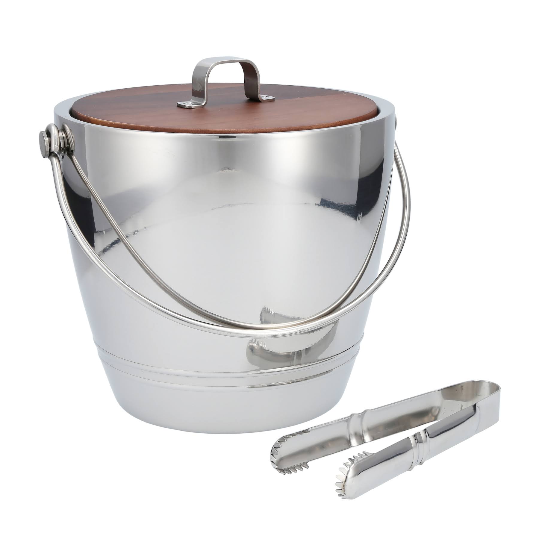 Crafthouse by Fortessa Classic Round Ice Bucket with Tongs