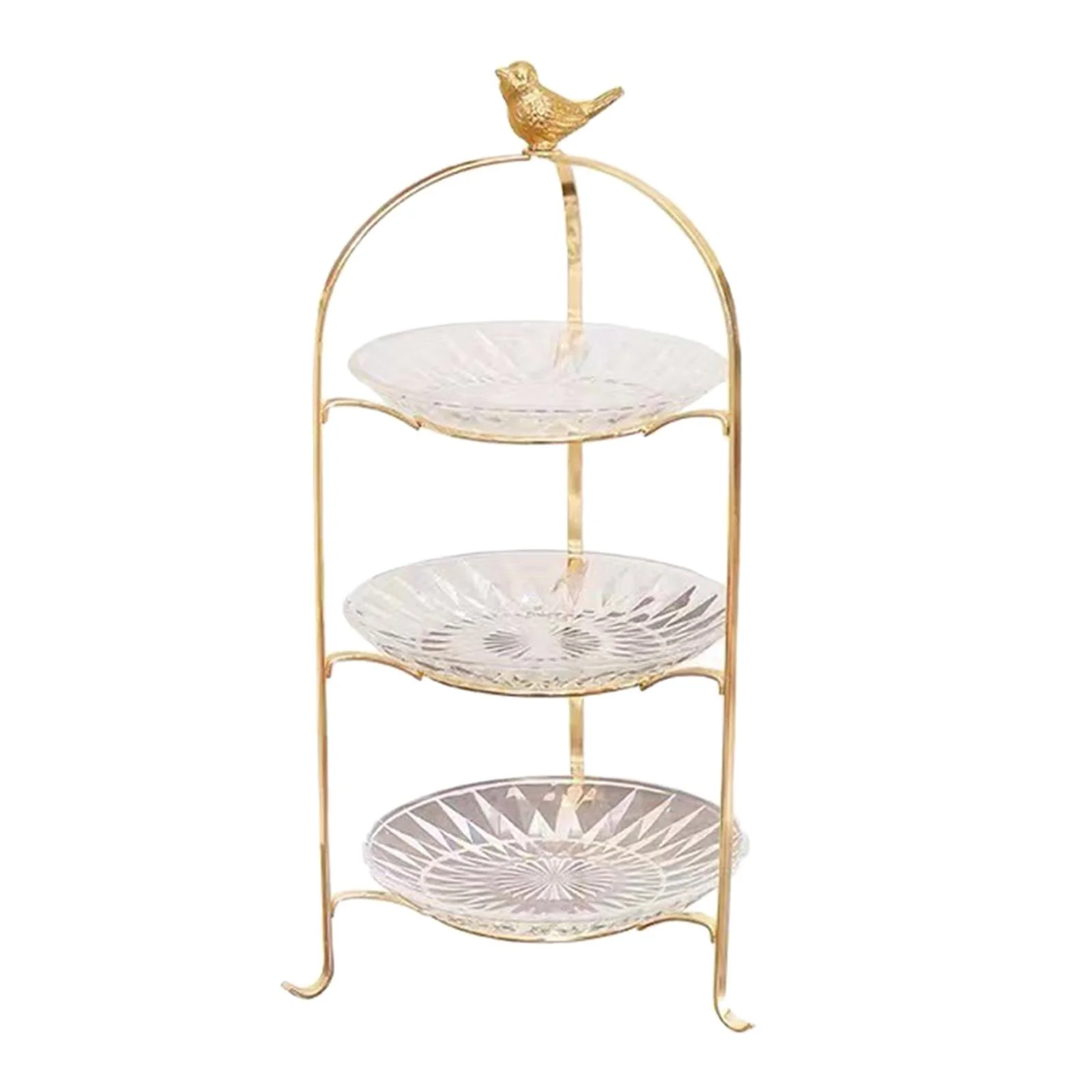 Cake Stand 3 Tier Serving Tray Decor Dessert Serving Plate Removable Display Rack Cupcake Stand for Afternoon Tea Party Banquet Pastry Pie 3 floors