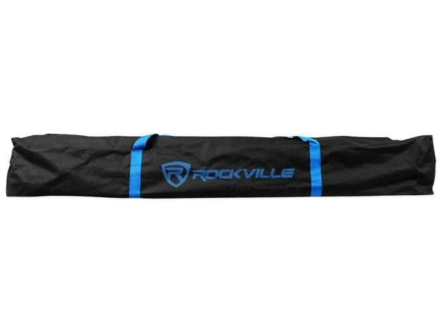 (2) Rockville RPG15 15x22 2000W Active Pa/dj Speakers+Mixer+Mic+Stands+Cables+Bag