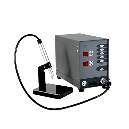 Jewelry Spot Welder Machine, 110V Portable Pulse Sparkle Spot Welder, 600W 80A Electric Spot Welder with Foot Pedal, Adjustable Permanent Jewelry Welder Kit for Rapid Welding of Gold Silver Iron