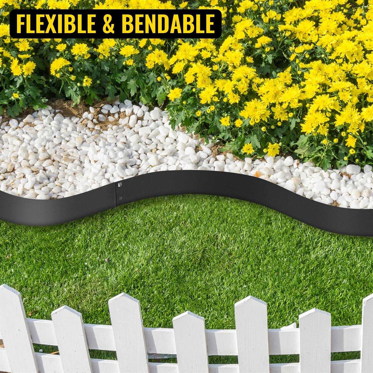 VEVOR Steel Lawn Edging 5PCS Garden Metal Landscape Edging Border - Shop Hardware Tools Online Store