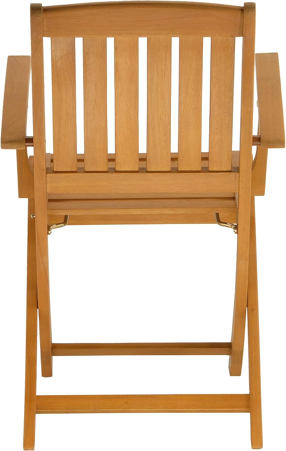 National Outdoor Living Eucalyptus Wood Folding Patio Armchair, Set of 2