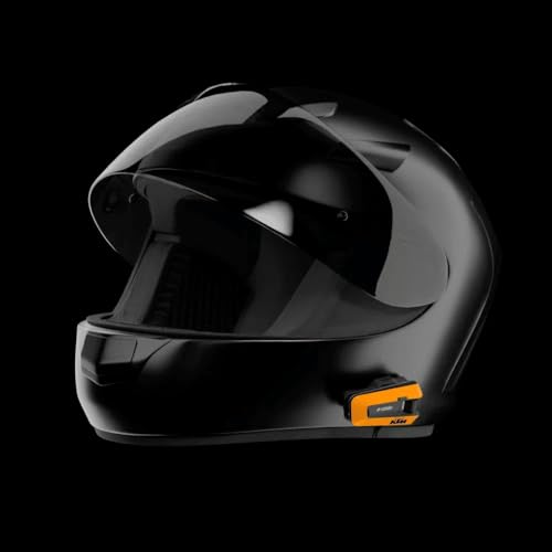 Cardo PACKTALK Edge Motorcycle Bluetooth Communication System Headset Intercom - Single Pack, Black