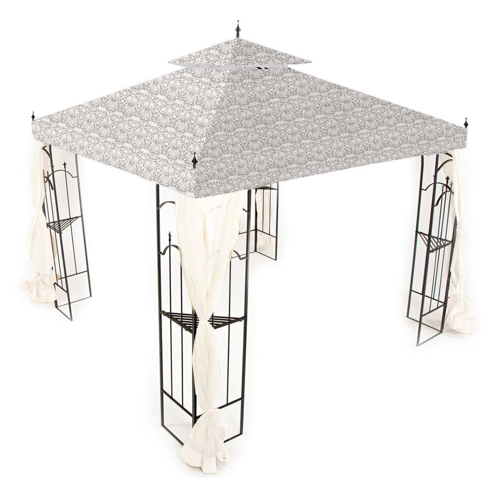 Garden Winds Standard 350 Damask Beige Replacement Canopy for 10 ft. x 10 ft. Arrow Gazebo