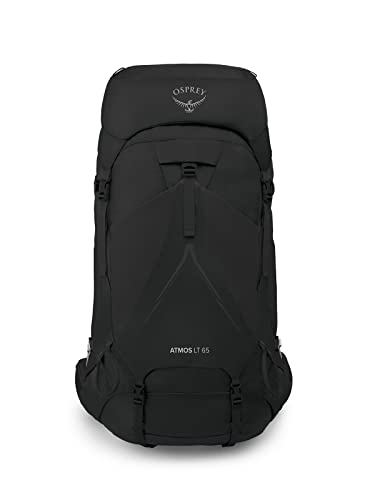 Osprey Atmos AG LT 65L Men's Backpacking Backpack, Black, L/XL