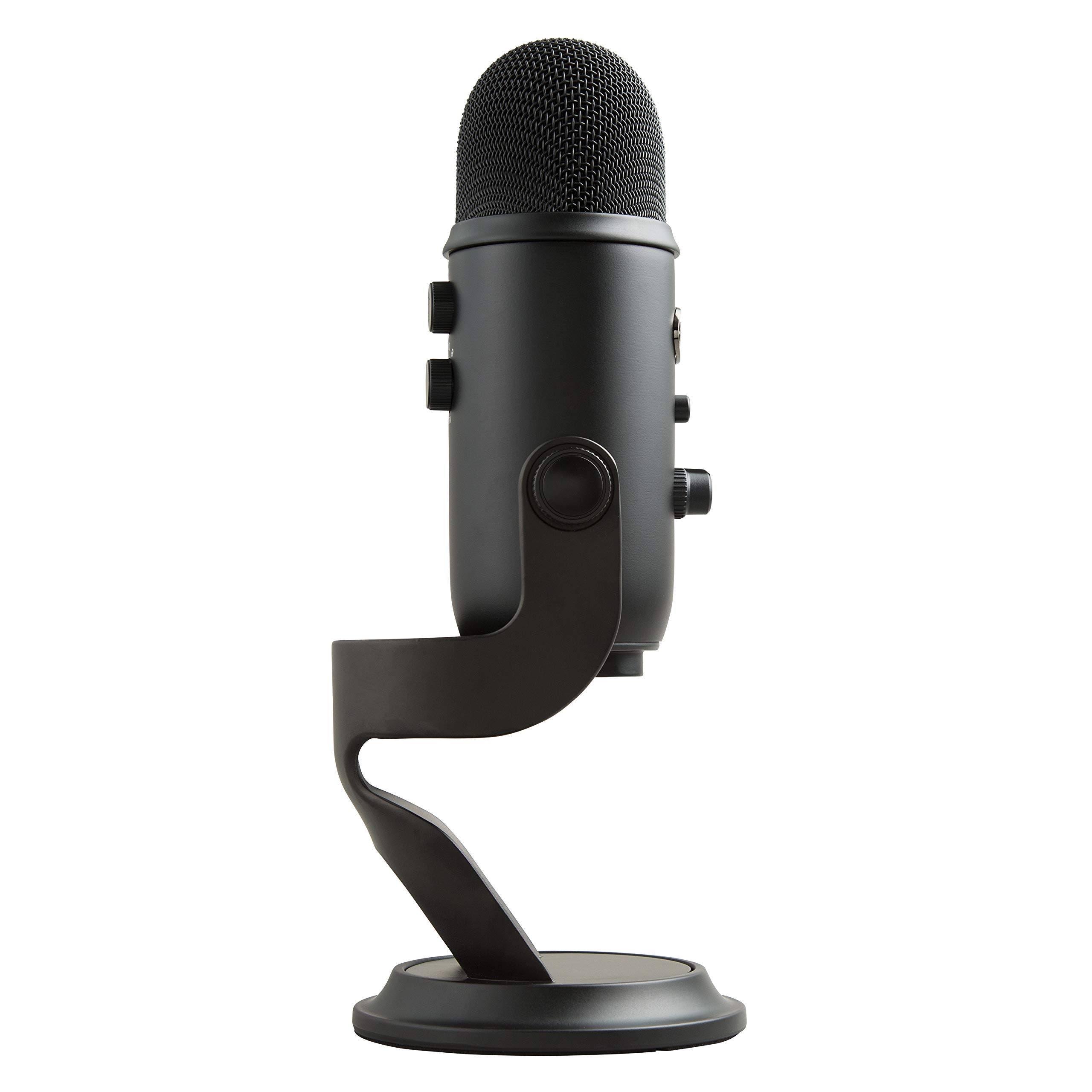 Blue Microphones Yeti Microphone - Cardioid/Omni-Directional/Bi-Directional/Stereo - Blackout