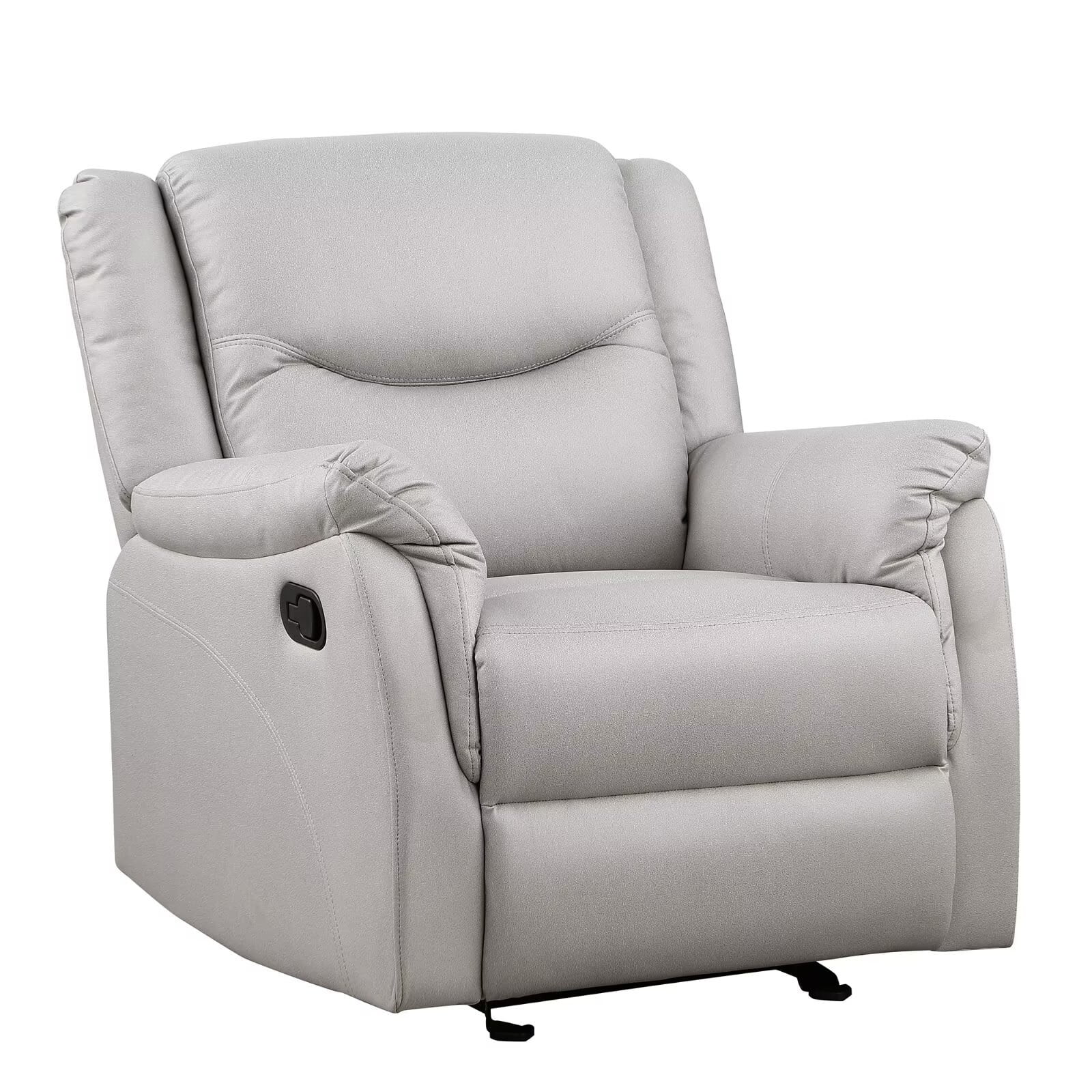 Morden Fort   Arm Chair Accent Microfiber  Recliner  for Living Room Bedroom White