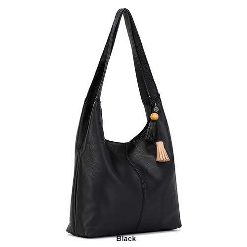 The Sak Huntley Leather Hobo - Black/Gold