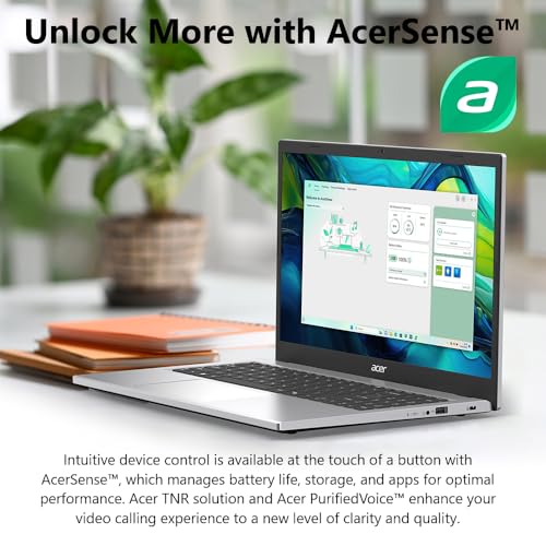 Acer Aspire 3 A315-24P-R7VH Slim Laptop | 15.6" Full HD | AMD Ryzen 3 7320U Quad-Core | AMD Radeon Graphics | 8GB LPDDR5 | 128GB NVMe SSD | Wi-Fi 6 | Windows 11 Home