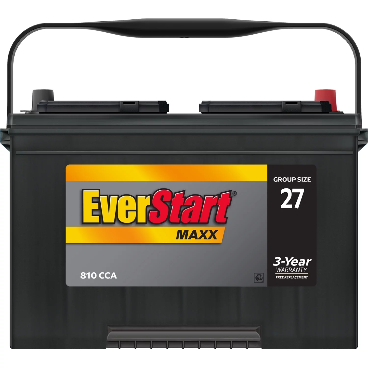 EverStart Maxx Lead Acid Automotive Battery, Group Size 27 12 Volt, 810 CCA