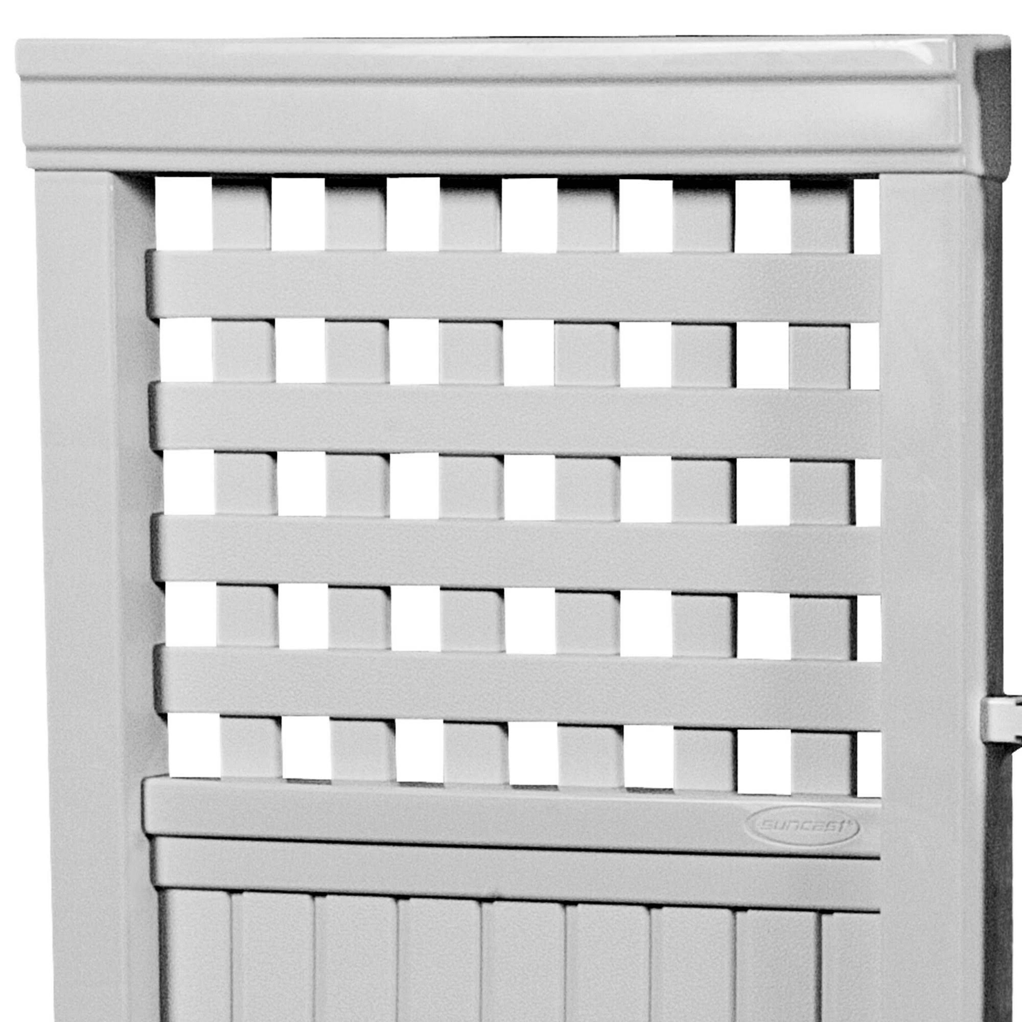 Suncast 4-Piece Lattice Outdoor Screen Enclosure Set, White