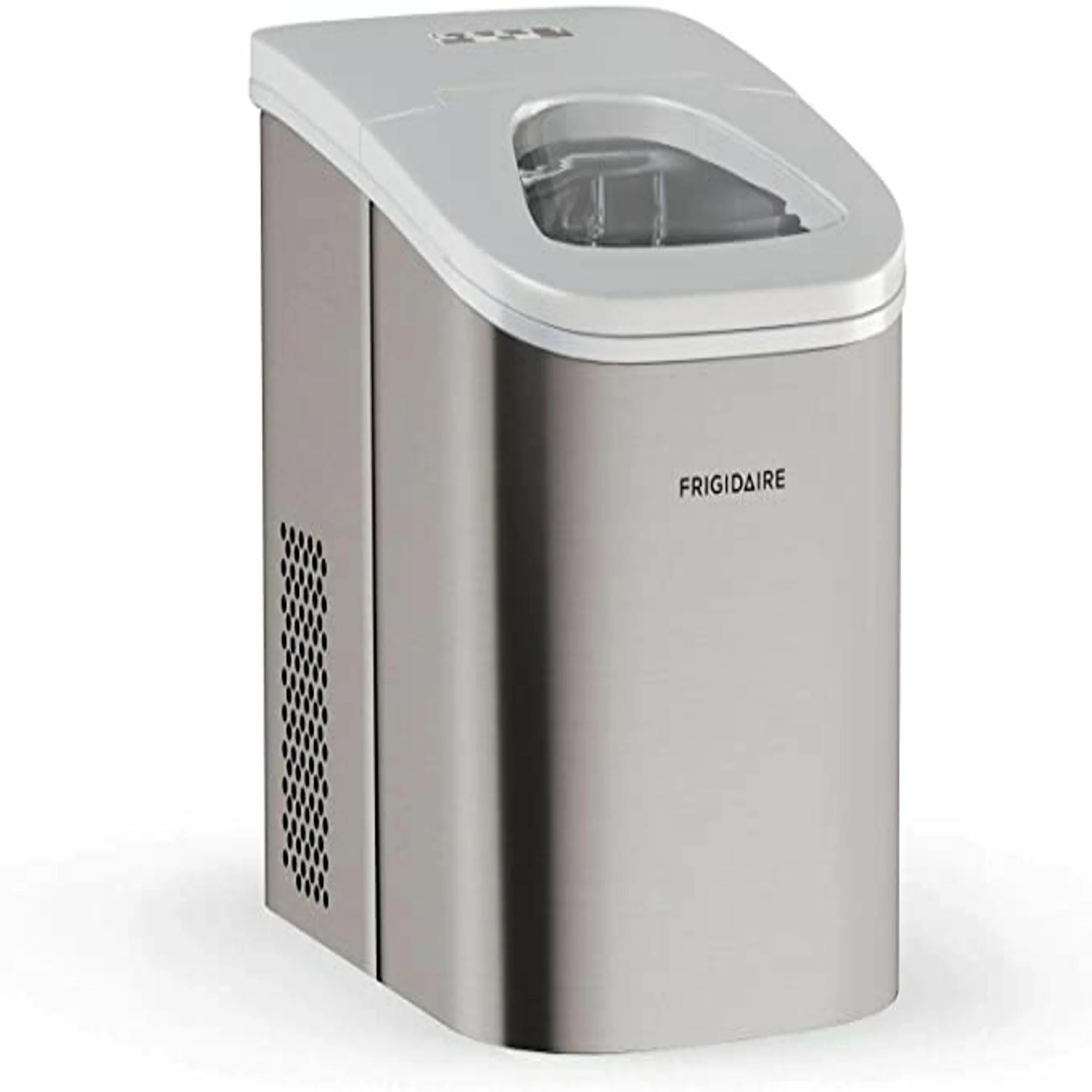 Frigidaire 26 lb. Countertop Ice Maker (Ice Nuggets) EFIC117-SS, Black Stainless Steel